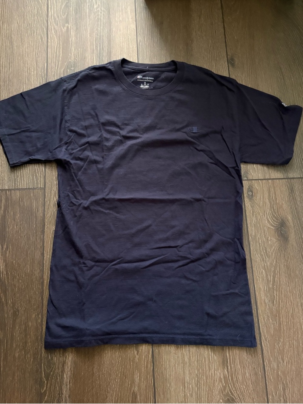 navy champion t shirt